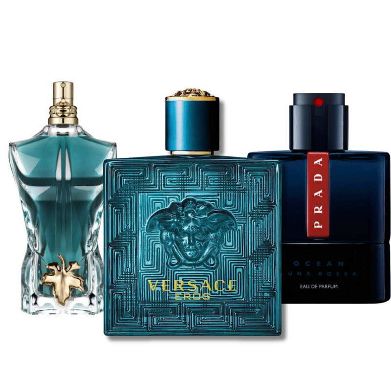 Combo 3 Parfums Prada Luna Rossa, Versace Eros, Le Beau (Eau De Parfum)