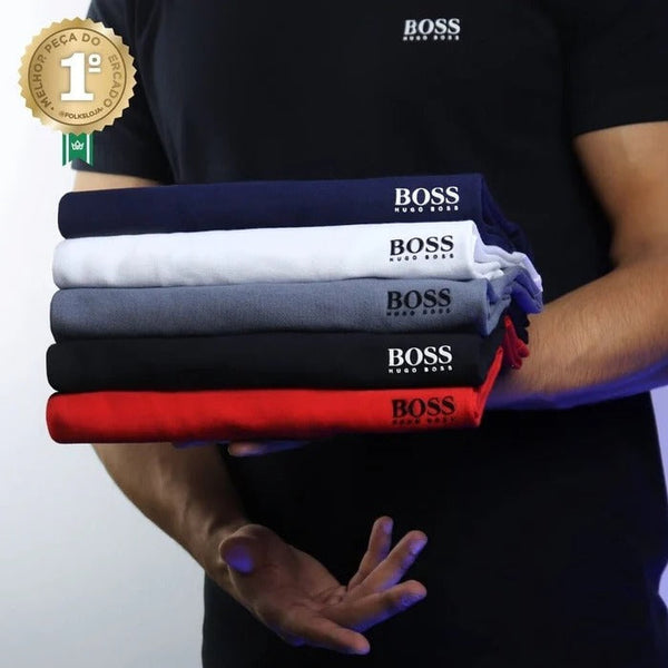 Kit 5 Camisetas Hugo Boss - Paga 2 y Llévate 5 + Perfume Gratis - ÚLTIMAS UNIDADES